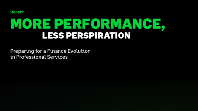 More Performance, Less Perspiration